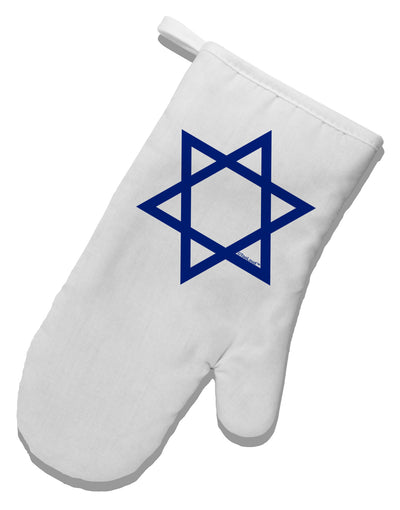 Jewish Star of David White Printed Fabric Oven Mitt by TooLoud-Oven Mitt-TooLoud-White-Davson Sales