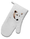 TooLoud White Wolf Head Cutout White Printed Fabric Oven Mitt-Oven Mitt-TooLoud-White-Davson Sales