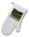 Beautiful Cliffs Colorado White Printed Fabric Oven Mitt by TooLoud-Oven Mitt-TooLoud-White-Davson Sales