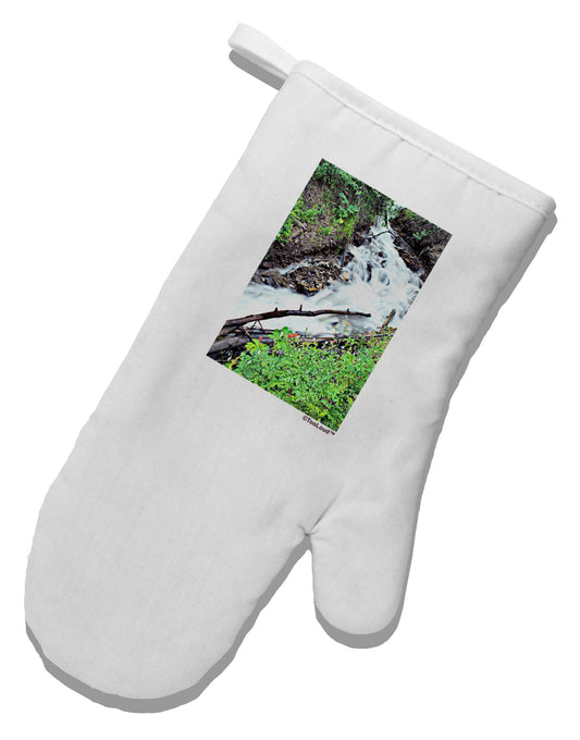 Colorado White River White Printed Fabric Oven Mitt-Oven Mitt-TooLoud-White-Davson Sales