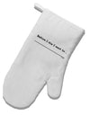 TooLoud Custom Before I Die White Printed Fabric Oven Mitt-OvenMitts-TooLoud-Davson Sales