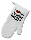 I Heart My Gamer Mom White Printed Fabric Oven Mitt by TooLoud-Oven Mitt-TooLoud-White-Davson Sales