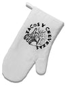 TooLoud Tacos Y Cervezas White Printed Fabric Oven Mitt-OvenMitts-TooLoud-Davson Sales