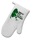 She's My Lucky Charm - Right White Printed Fabric Oven Mitt-Oven Mitt-TooLoud-White-Davson Sales