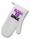 Born To Rage Purple White Printed Fabric Oven Mitt-Oven Mitt-TooLoud-White-Davson Sales