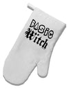 Basic Witch White Printed Fabric Oven Mitt-Oven Mitt-TooLoud-White-Davson Sales