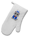 Patriotic Cat White Printed Fabric Oven Mitt by TooLoud-Oven Mitt-TooLoud-White-Davson Sales