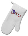 Merica Established 1776 - American Flag Style White Printed Fabric Oven Mitt by TooLoud-Oven Mitt-TooLoud-White-Davson Sales