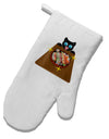 Anime Cat Loves Sushi White Printed Fabric Oven Mitt by TooLoud-Oven Mitt-TooLoud-White-Davson Sales