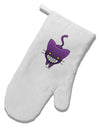 Evil Kitty White Printed Fabric Oven Mitt-Oven Mitt-TooLoud-White-Davson Sales