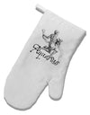 Aquarius Illustration White Printed Fabric Oven Mitt-Oven Mitt-TooLoud-White-Davson Sales