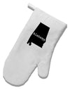 Alabama - United States Shape White Printed Fabric Oven Mitt by TooLoud-Oven Mitt-TooLoud-White-Davson Sales