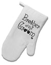 TooLoud Brother of the Groom White Printed Fabric Oven Mitt-OvenMitts-TooLoud-Davson Sales