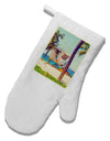 Lifeguard Station Watercolor White Printed Fabric Oven Mitt-Oven Mitt-TooLoud-White-Davson Sales