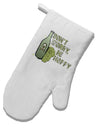 TooLoud Don't Worry Be Hoppy White Printed Fabric Oven Mitt-OvenMitts-TooLoud-Davson Sales
