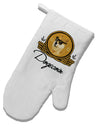 TooLoud Doge Coins White Printed Fabric Oven Mitt-OvenMitts-TooLoud-Davson Sales