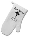 Personalized Cabin 1 Zeus White Printed Fabric Oven Mitt by TooLoud-Oven Mitt-TooLoud-White-Davson Sales