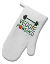 Veggie Powered White Printed Fabric Oven Mitt-Oven Mitt-TooLoud-White-Davson Sales