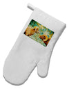 TooLoud Two Bighorn Rams Watercolor White Printed Fabric Oven Mitt-Oven Mitt-TooLoud-White-Davson Sales