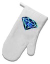 Space Diamond White Printed Fabric Oven Mitt-Oven Mitt-TooLoud-White-Davson Sales