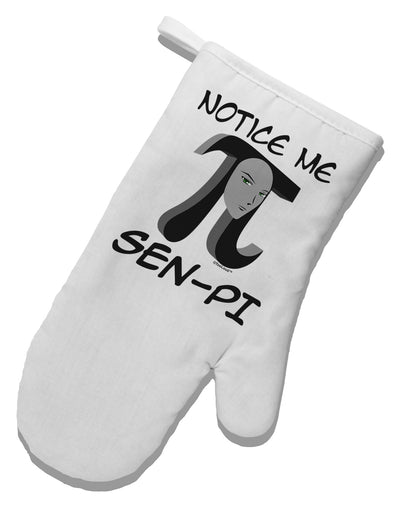 Notice Me Sen-Pi White Printed Fabric Oven Mitt-Oven Mitt-TooLoud-White-Davson Sales