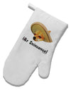 Chihuahua Dog with Sombrero - Ay Chihuahua White Printed Fabric Oven Mitt by TooLoud-Oven Mitt-TooLoud-White-Davson Sales