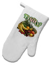 Fruity Fruit Basket White Printed Fabric Oven Mitt-Oven Mitt-TooLoud-White-Davson Sales