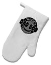 Worlds Greatest Dad Bod White Printed Fabric Oven Mitt by TooLoud