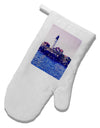 Watercolor Lighthouse 2 White Printed Fabric Oven Mitt-Oven Mitt-TooLoud-White-Davson Sales