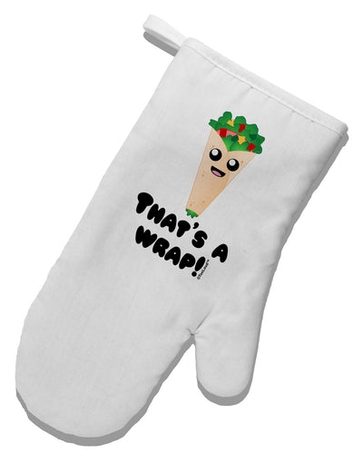 Thats A Wrap Cute Wrap White Printed Fabric Oven Mitt-Oven Mitt-TooLoud-White-Davson Sales