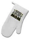 Proud Army Mom White Printed Fabric Oven Mitt-Oven Mitt-TooLoud-White-Davson Sales