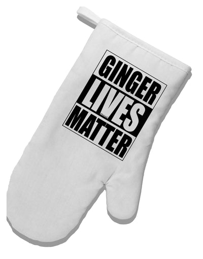 Ginger Lives Matter White Printed Fabric Oven Mitt by TooLoud-Oven Mitt-TooLoud-White-Davson Sales