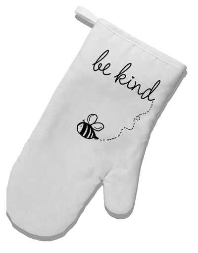 TooLoud Be Kind White Printed Fabric Oven Mitt-OvenMitts-TooLoud-Davson Sales