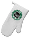 Happy Hanukkah Latte Logo White Printed Fabric Oven Mitt-Oven Mitt-TooLoud-White-Davson Sales