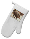 Little Javelina White Printed Fabric Oven Mitt-Oven Mitt-TooLoud-White-Davson Sales