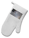 American Flag Galaxy White Printed Fabric Oven Mitt by TooLoud-Oven Mitt-TooLoud-White-Davson Sales