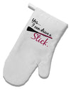 Drive Stick Pink White Printed Fabric Oven Mitt-Oven Mitt-TooLoud-White-Davson Sales