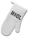 TooLoud HODL Bitcoin White Printed Fabric Oven Mitt-OvenMitts-TooLoud-Davson Sales