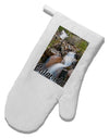 Colorado Waterfall Scene Text White Printed Fabric Oven Mitt-Oven Mitt-TooLoud-White-Davson Sales