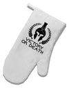 Spartan Victory Or Death White Printed Fabric Oven Mitt-Oven Mitt-TooLoud-White-Davson Sales