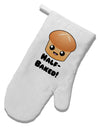 Half Baked Cute Roll White Printed Fabric Oven Mitt-Oven Mitt-TooLoud-White-Davson Sales