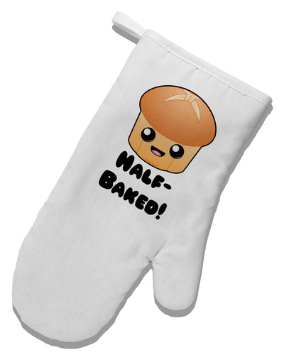 Half Baked Cute Roll White Printed Fabric Oven Mitt-Oven Mitt-TooLoud-White-Davson Sales