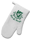 Erin Go Bragh Ireland Forever White Printed Fabric Oven Mitt-Oven Mitt-TooLoud-White-Davson Sales