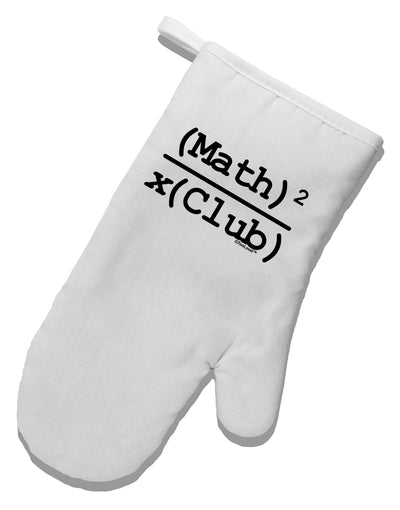 Math Club White Printed Fabric Oven Mitt by TooLoud-Oven Mitt-TooLoud-White-Davson Sales