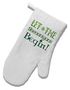 Let the Shenanigans Begin White Printed Fabric Oven Mitt-Oven Mitt-TooLoud-White-Davson Sales