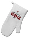 I Didn't Text You - Wine White Printed Fabric Oven Mitt-Oven Mitt-TooLoud-White-Davson Sales