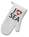 I Heart Seattle White Printed Fabric Oven Mitt-Oven Mitt-TooLoud-White-Davson Sales