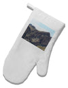 Arizona Saguaro Lake Mountains White Printed Fabric Oven Mitt-Oven Mitt-TooLoud-White-Davson Sales