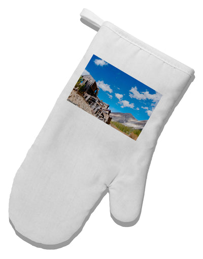 Colorado Landscape Ruins White Printed Fabric Oven Mitt-Oven Mitt-TooLoud-White-Davson Sales