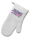 Hillary A Strong Woman White Printed Fabric Oven Mitt-Oven Mitt-TooLoud-White-Davson Sales